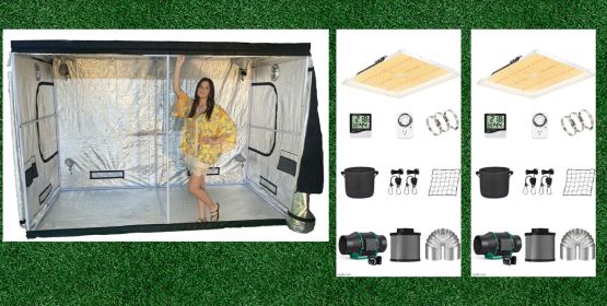 5'x10' Hydroponics Grow Tent Kit - 40 Plant