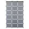 12-Tier Portable 72 Pair Shoe Rack Organizer 36 Grids Tower Shelf Storage Cabinet Stand Expandable for Heels, Boots, Slippers, Black