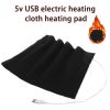 USB Heating Pad; Foldable Portable Electric Cloth Heater For Winter Cold Weather Outdoor Activities