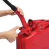 20L US Standard Cold-rolled Plate Petrol Diesel Can Gasoline Bucket with Oil Pipe Red