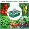 10Pcs Seed Starter Tray Kit Reusable Overall 120Cells Seeding Propagator Station