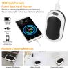 Portable Hand Warmer 10000mAh Power Bank Rechargeable Pocket Warmer Double Sided Heating 3 Temperature Adjustment