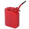 20L US Standard Cold-rolled Plate Petrol Diesel Can Gasoline Bucket with Oil Pipe Red