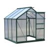 6' x 6' x 7' Polycarbonate Portable Walk-In Garden Greenhouse