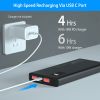 10000Mah Power Bank Portable Charger External Battery Pack 22.5W Super Fast Charging PD &QC 3.0 with LED Display Fit for iPhone Samsung