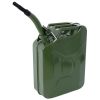 20 Liter (5 Gallon) Jerry Fuel Can with Flexible Spout, Portable Jerry Cans Fuel Tank Steel Fuel Can, Fuels Gasoline Cars, Trucks, Equipment, GREEN