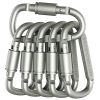 Aluminum D-Ring Locking Carabiner Light but Strong NOT for Climbing(Pack of 10)